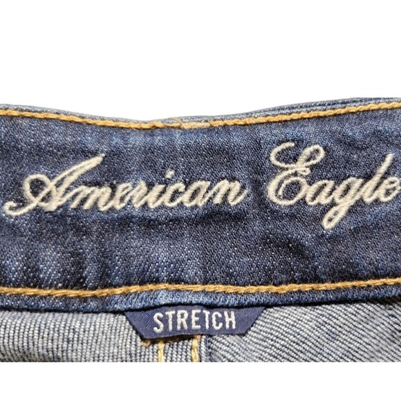 American Eagle Dark Wash Jeans, Size 0 28W, Nearly New, Style 'ARTIST'. - Picture 5 of 6